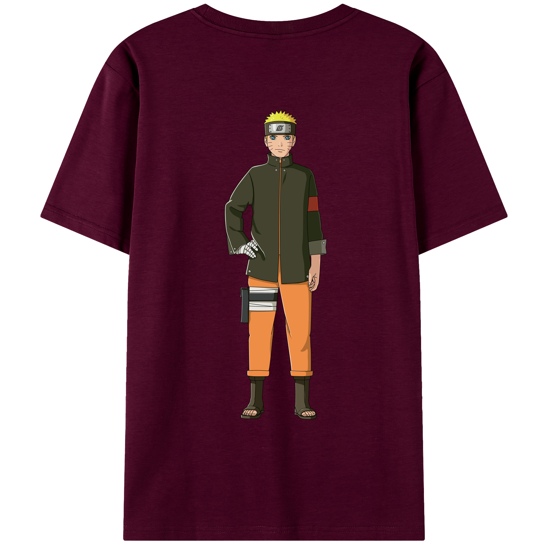 （画像用） NARUTO -ナルト- うずまき ナルト Uzumaki Naruto レディース半袖Tシャツ(バックプリント)